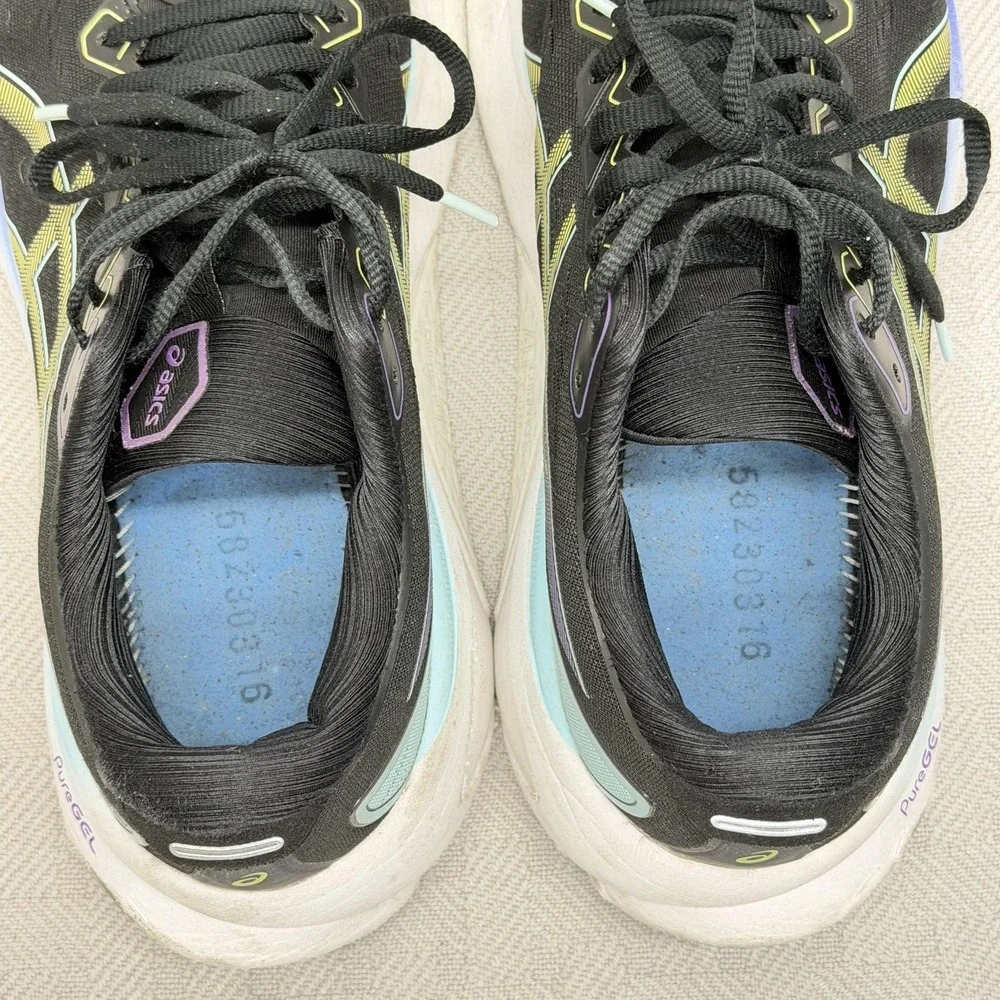 ASICS GEL-Kayano 30 Black Womens Size 10.5 Running Shoes PureGEL‎ FFBlast+